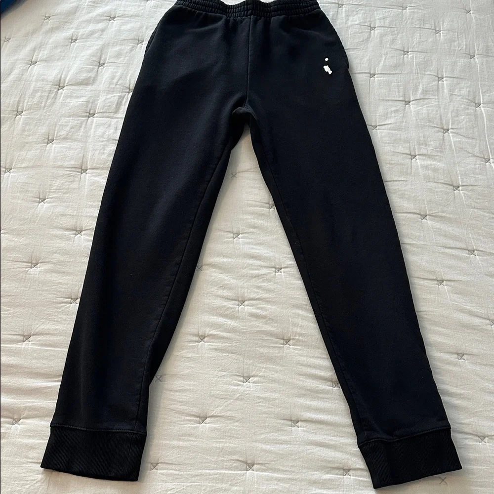 Jordan Kids Black Sweatpants with White Logo - Picture 2 of 8